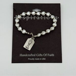 Communion Chalice Silver-Toned Bracelet NWT